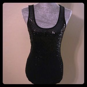 Express Black Sequins Tank